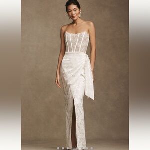 V. Chapman Jeanine Strapless Corset Gown